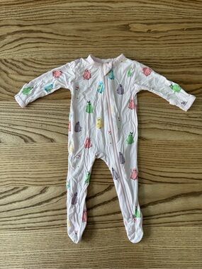 Kyte Baby One-Piece Zipper Footed Sleeper with Limited Edition ghost Print